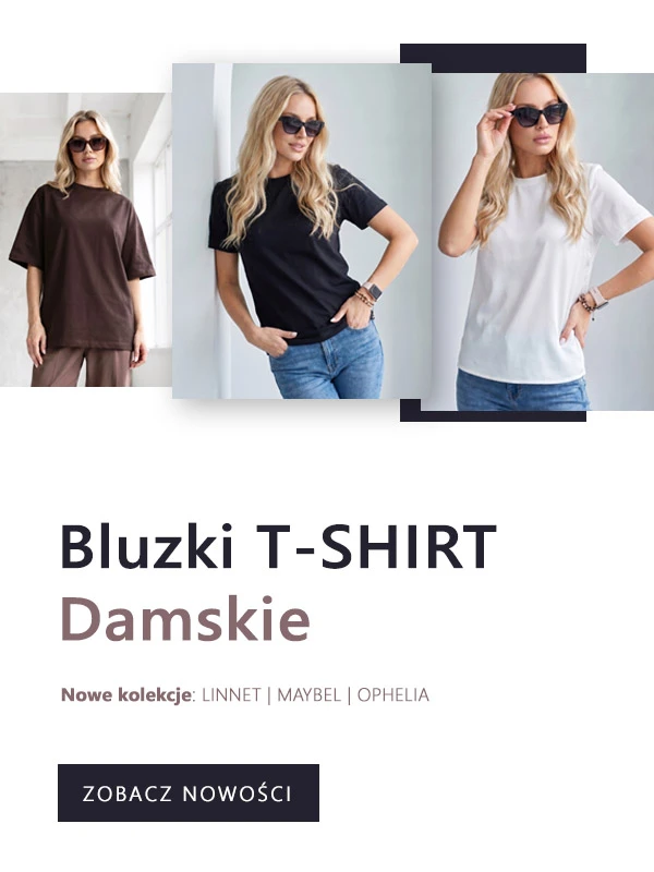 Nowość - bluzki damskie t-shirt Wualaa Women