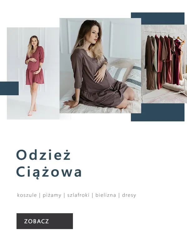 Odzież ciążowa marki Dolce Sonno - koszule nocne, piżamy, szlafroki, bielizna ciążowa - slodkisen.com.pl